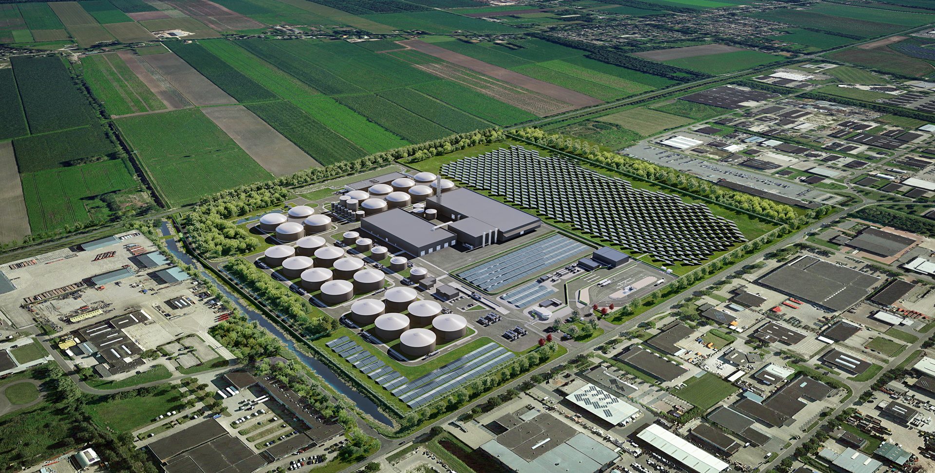 3D inpassingsvisualisatie industrieel - Engie biostoomcentrale Waalwijk