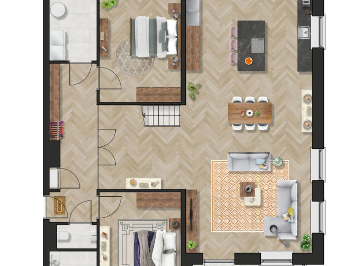 Sfeerplattegrond Vlugtenburg