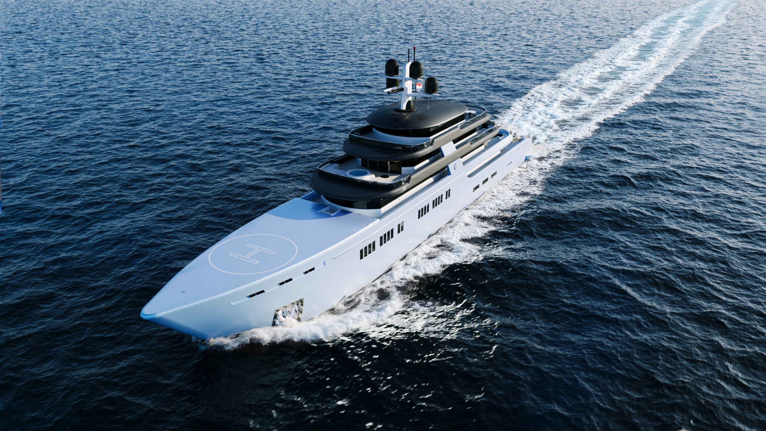 Superjacht rendering