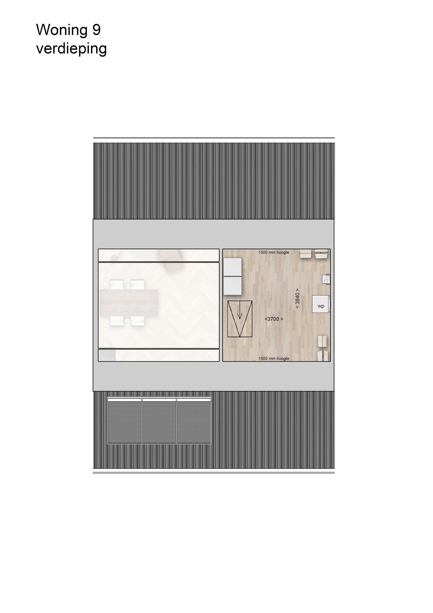 Hof Maalstede — 2D sfeerplattegrond woning 3
