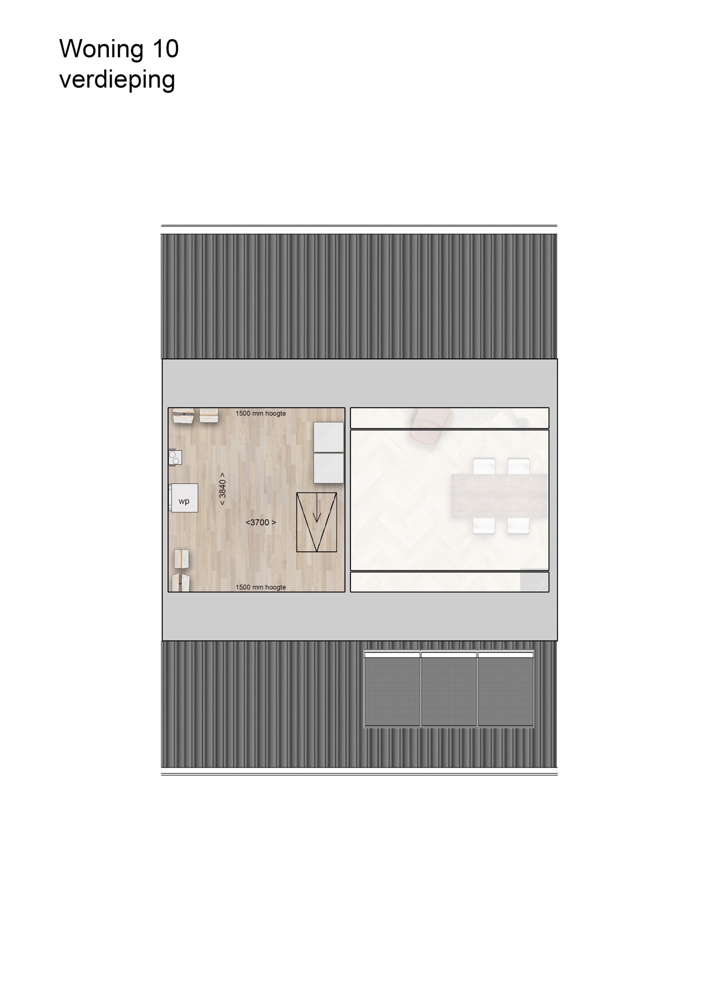 Hof Maalstede — 2D sfeerplattegrond woning 14